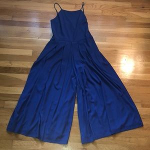 1. State Royal Blue Pleated Romper/Jumpsuit